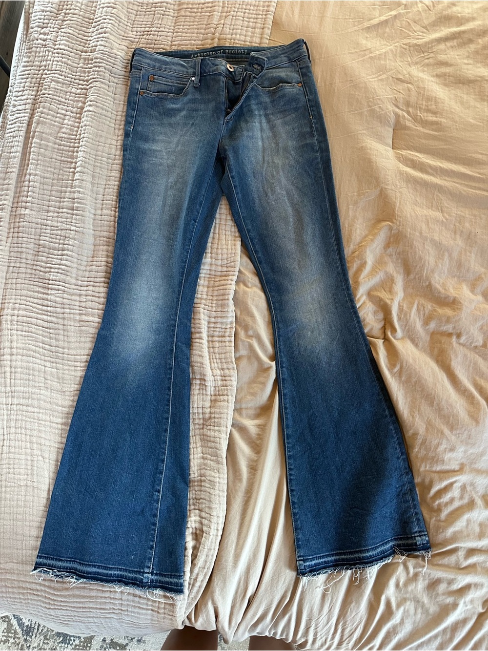 Articles Of Society Dark Blue Flare Jeans